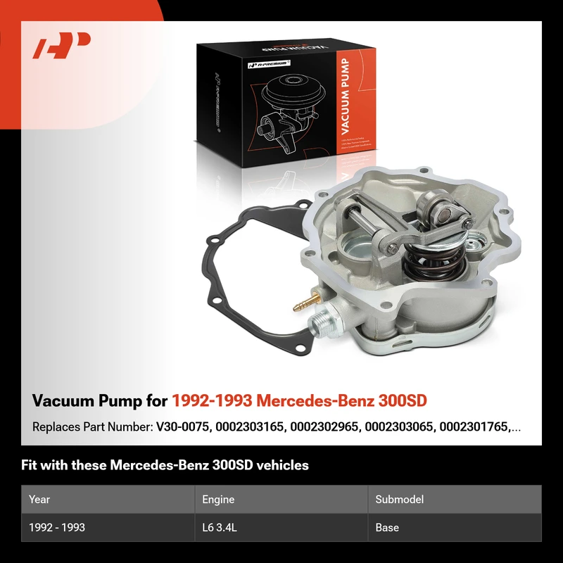 Vacuum Pump for 1992-1993 Mercedes-Benz 300SD
