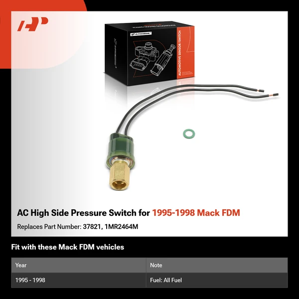 AC High Side Pressure Switch for 1995-1998 Mack FDM