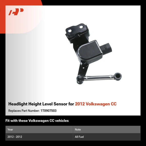 Headlight Height Level Sensor for 2012 Volkswagen CC