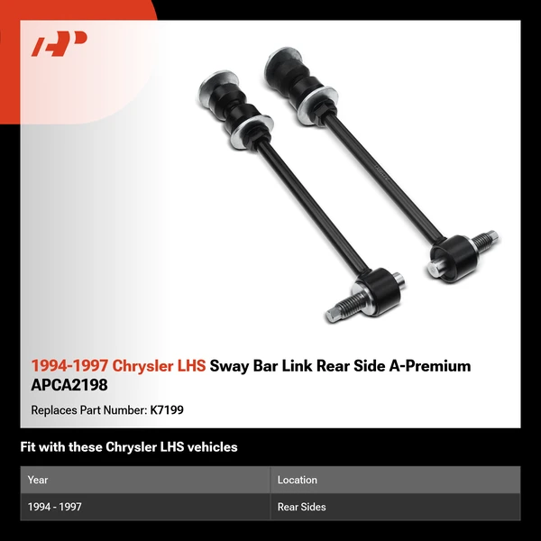 1994-1997 Chrysler LHS Sway Bar Link Rear Side A-Premium APCA2198