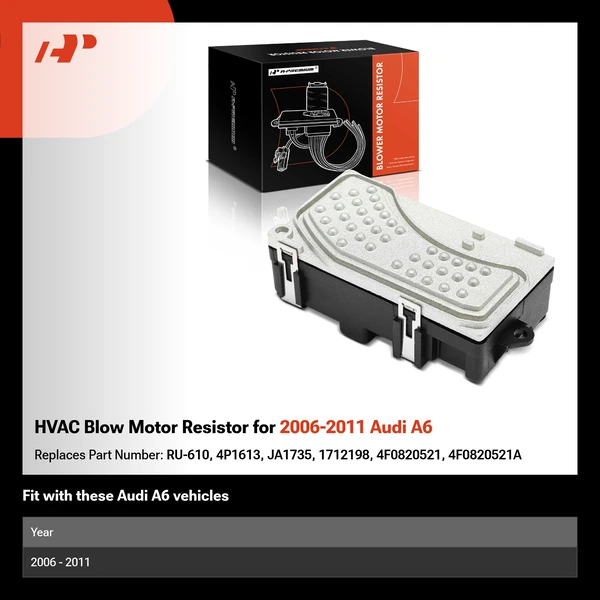 HVAC Blow Motor Resistor for 2006-2011 Audi A6