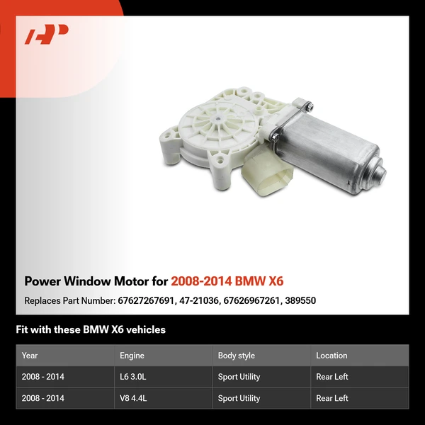 Power Window Motor for 2008-2014 BMW X6