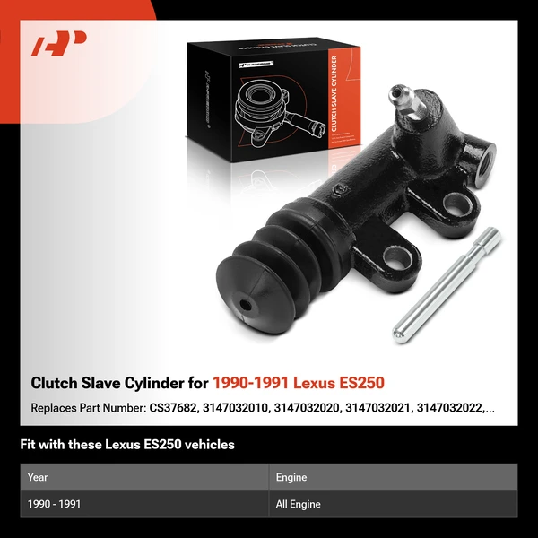Clutch Slave Cylinder for 1990-1991 Lexus ES250