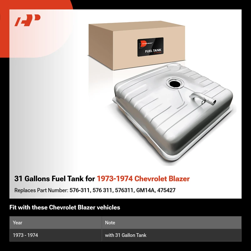 31 Gallons Fuel Tank for 1973-1974 Chevrolet Blazer