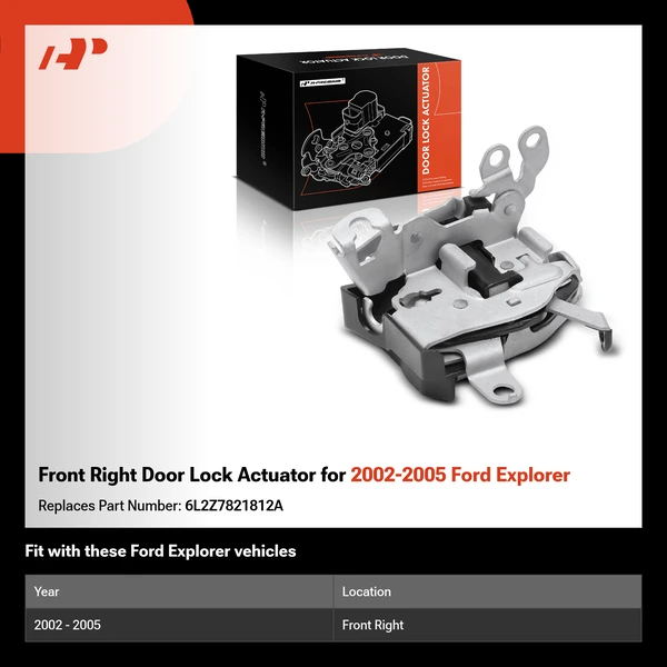 Front Right Door Lock Actuator for 2002-2005 Ford Explorer