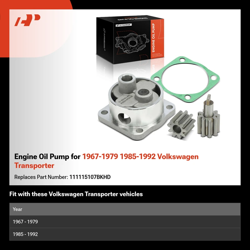 Engine Oil Pump for 1967-1979 1985-1992 Volkswagen Transporter