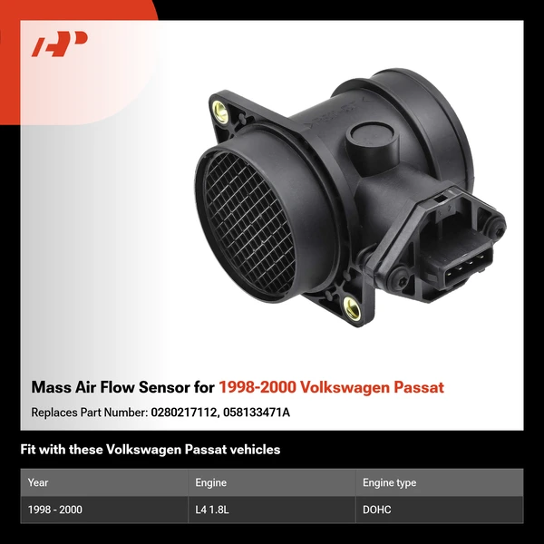 Mass Air Flow Sensor for 1998-2000 Volkswagen Passat