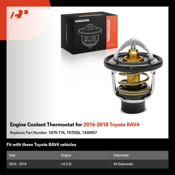 Engine Coolant Thermostat for 2016-2018 Toyota RAV4