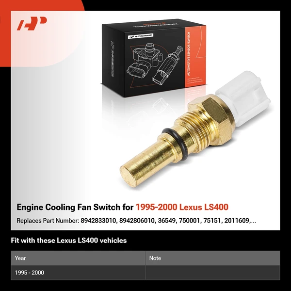 Engine Cooling Fan Switch for 1995-2000 Lexus LS400