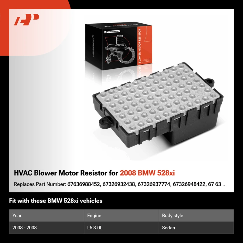 HVAC Blower Motor Resistor for 2008 BMW 528xi