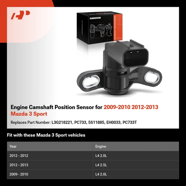 Engine Camshaft Position Sensor for 2009-2010 2012-2013 Mazda 3 Sport