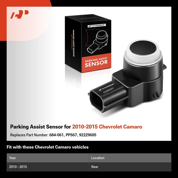 Parking Assist Sensor for 2010-2015 Chevrolet Camaro