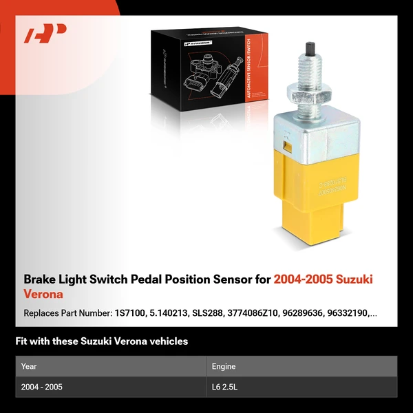 Brake Light Switch Pedal Position Sensor for 2004-2005 Suzuki Verona