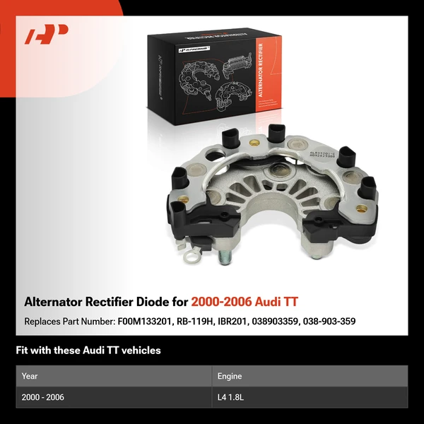 Alternator Rectifier Diode for 2000-2006 Audi TT