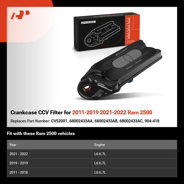 Crankcase CCV Filter for 2011-2019 2021-2022 Ram 2500