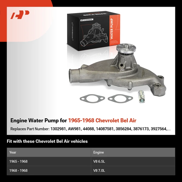 Engine Water Pump for 1965-1968 Chevrolet Bel Air