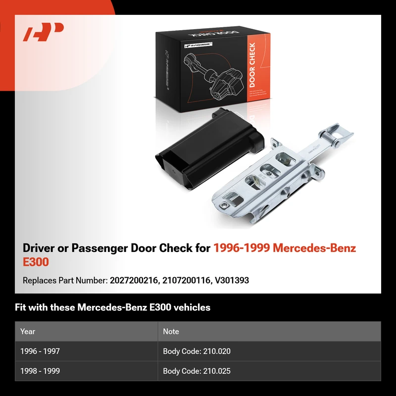 Driver or Passenger Door Check for 1996-1999 Mercedes-Benz E300