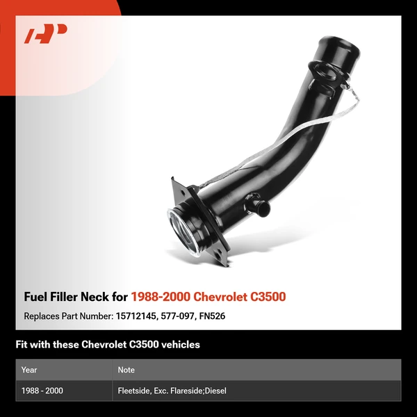 Fuel Filler Neck for 1988-2000 Chevrolet C3500