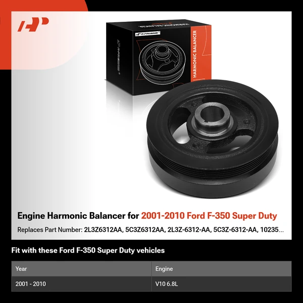 Engine Harmonic Balancer for 2001-2010 Ford F-350 Super Duty