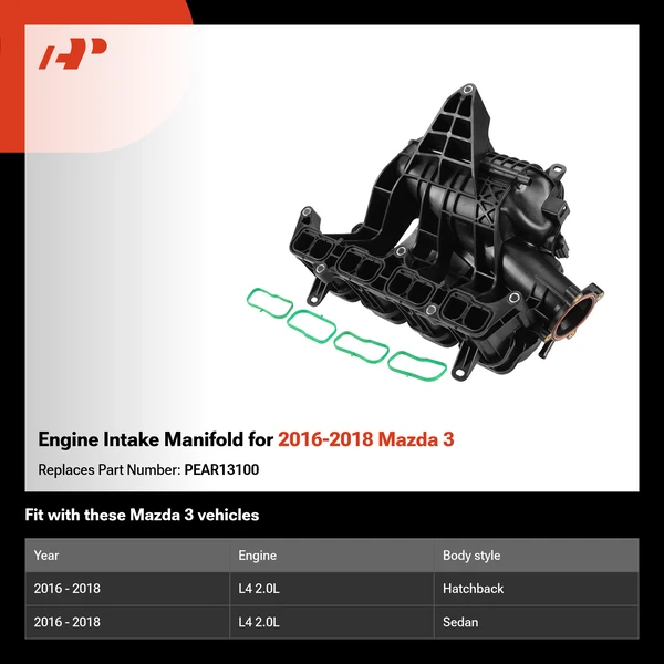 Engine Intake Manifold for 2016-2018 Mazda 3