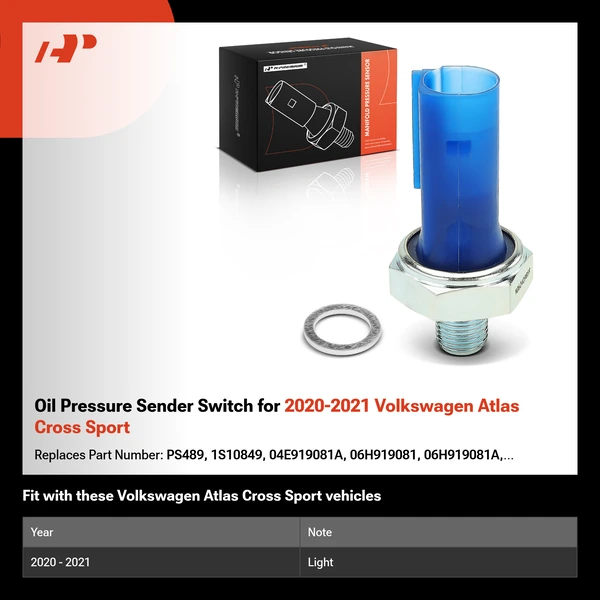 Oil Pressure Sender Switch for 2020-2021 Volkswagen Atlas Cross Sport
