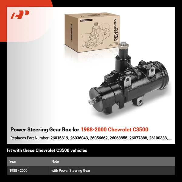 Power Steering Gear Box for 1988-2000 Chevrolet C3500