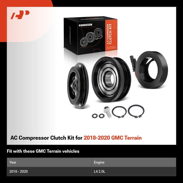 AC Compressor Clutch Kit for 2018-2020 GMC Terrain