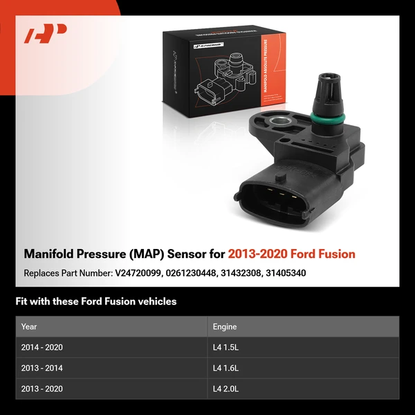 Manifold Pressure (MAP) Sensor for 2013-2020 Ford Fusion