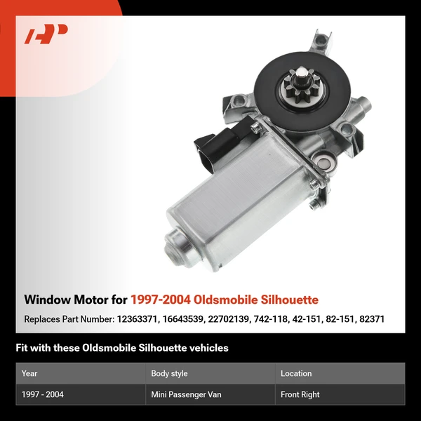 Window Motor for 1997-2004 Oldsmobile Silhouette