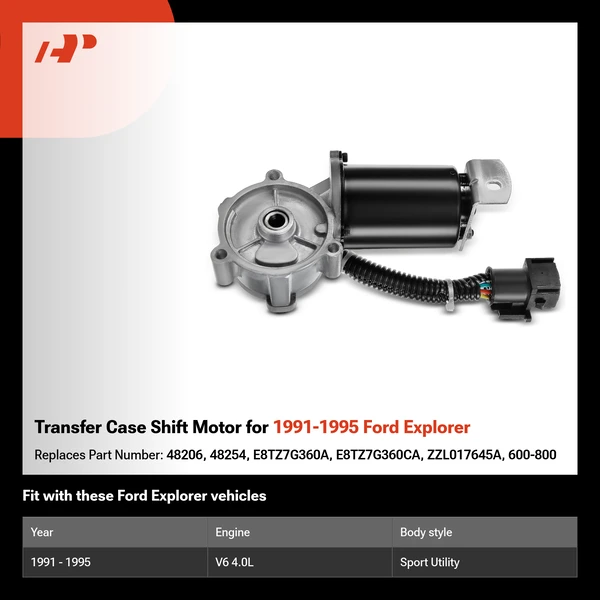 Transfer Case Shift Motor for 1991-1995 Ford Explorer
