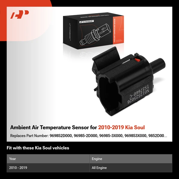 Ambient Air Temperature Sensor for 2010-2019 Kia Soul
