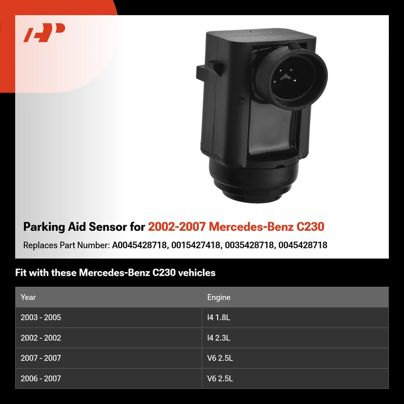Parking Aid Sensor for 2002-2007 Mercedes-Benz C230