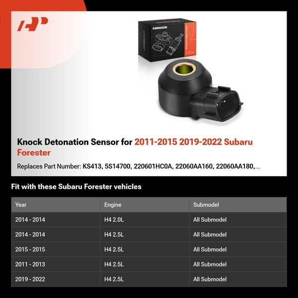 Knock Detonation Sensor for 2011-2015 2019-2022 Subaru Forester