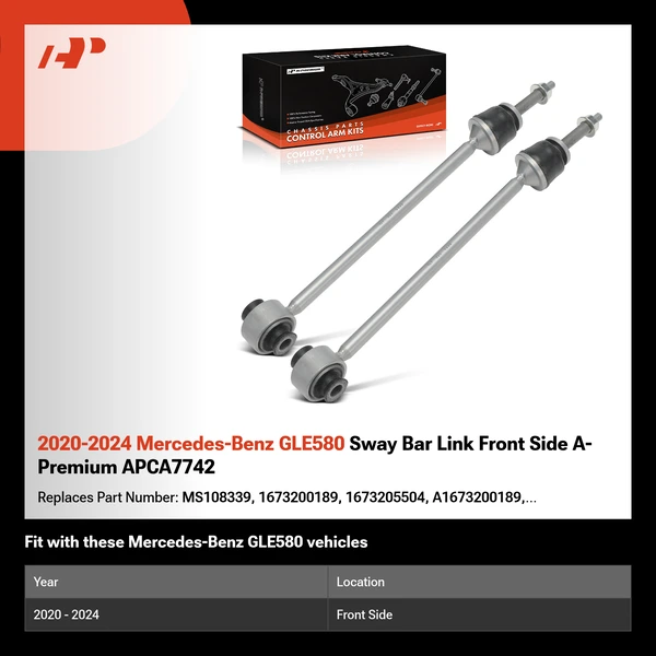 2020-2024 Mercedes-Benz GLE580 Sway Bar Link Front Side A-Premium APCA7742