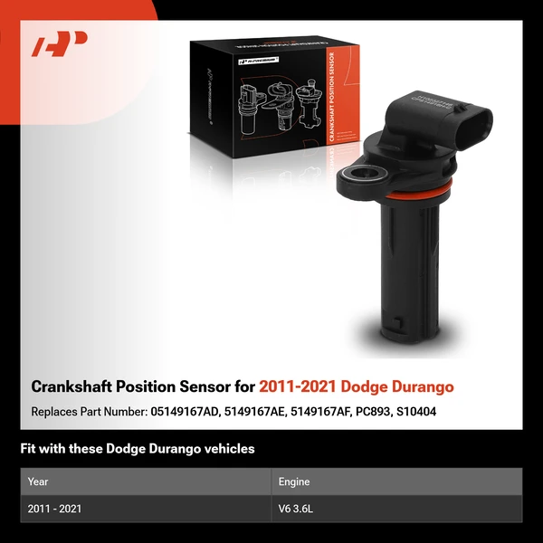 Crankshaft Position Sensor for 2011-2021 Dodge Durango