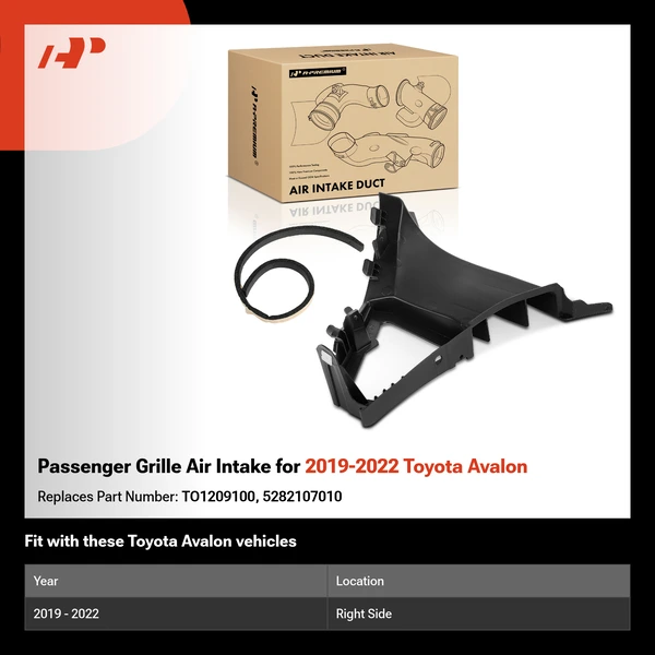 Passenger Grille Air Intake for 2019-2022 Toyota Avalon