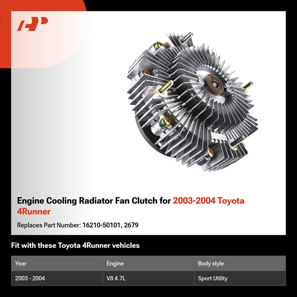 Engine Cooling Radiator Fan Clutch for 2003-2004 Toyota 4Runner