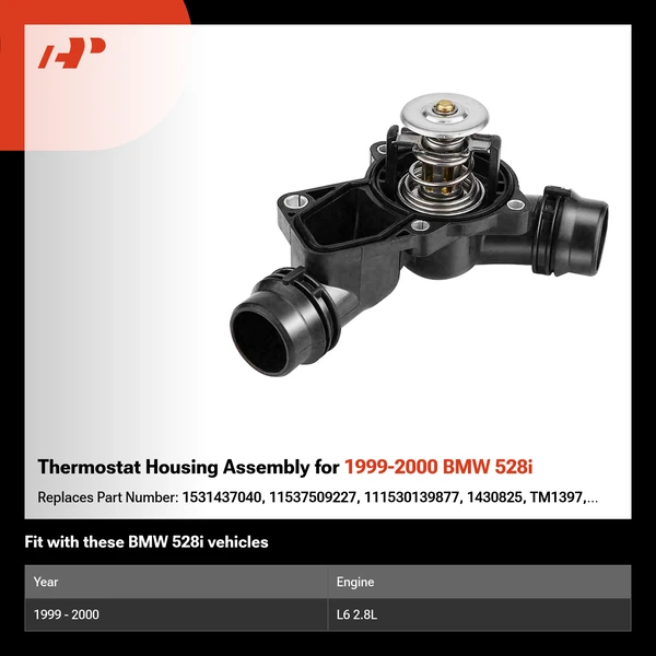 Thermostat Housing Assembly for 1999-2000 BMW 528i