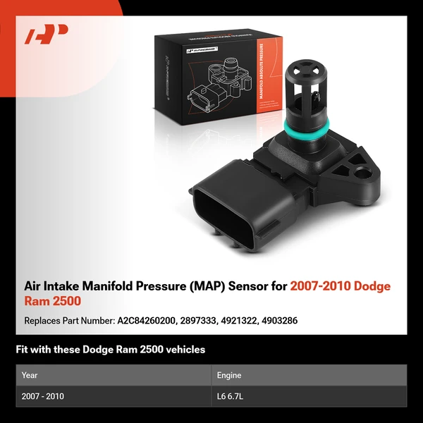 Air Intake Manifold Pressure (MAP) Sensor for 2007-2010 Dodge Ram 2500