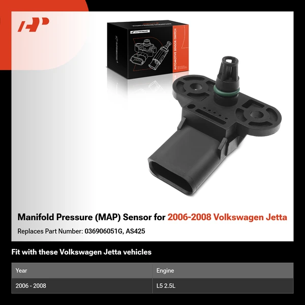 Manifold Pressure (MAP) Sensor for 2006-2008 Volkswagen Jetta