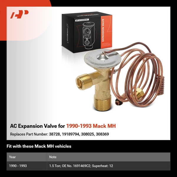 AC Expansion Valve for 1990-1993 Mack MH