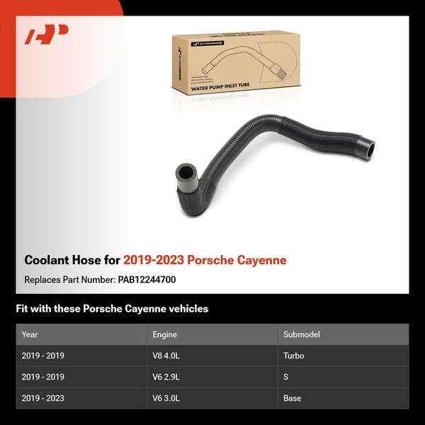 Coolant Hose for 2019-2023 Porsche Cayenne