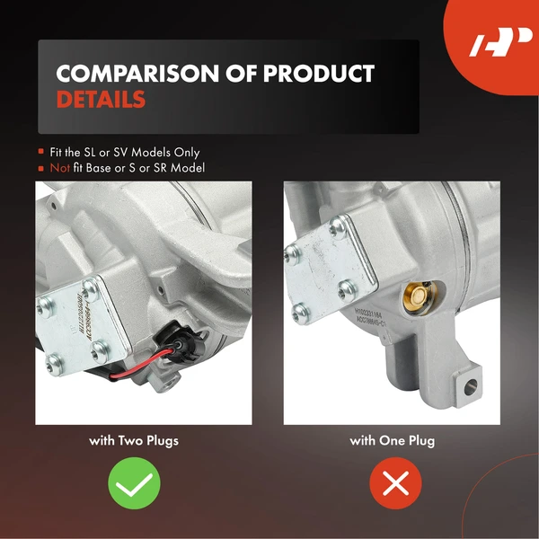 AC Compressor with Clutch with 6-Groove Pulley A-Premium APACC368