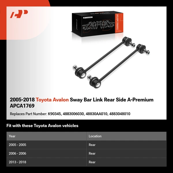 2005-2018 Toyota Avalon Sway Bar Link Rear Side A-Premium APCA1769