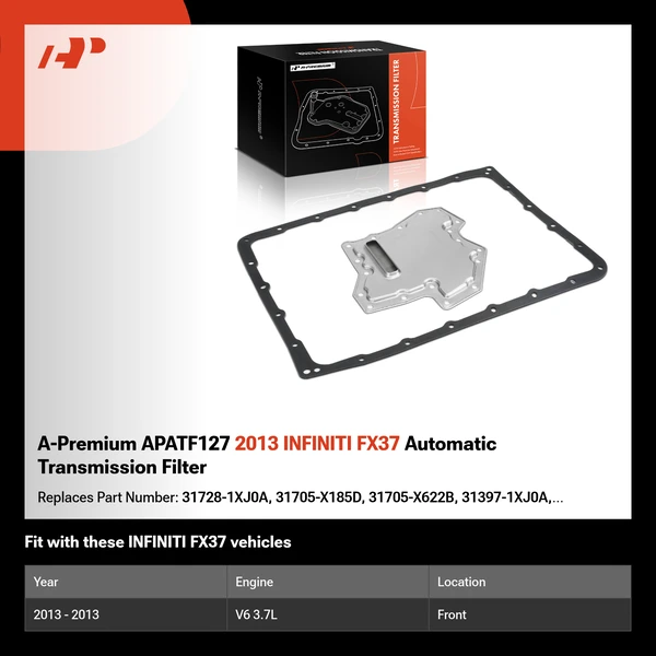 A-Premium APATF127 2013 INFINITI FX37 Automatic Transmission Filter