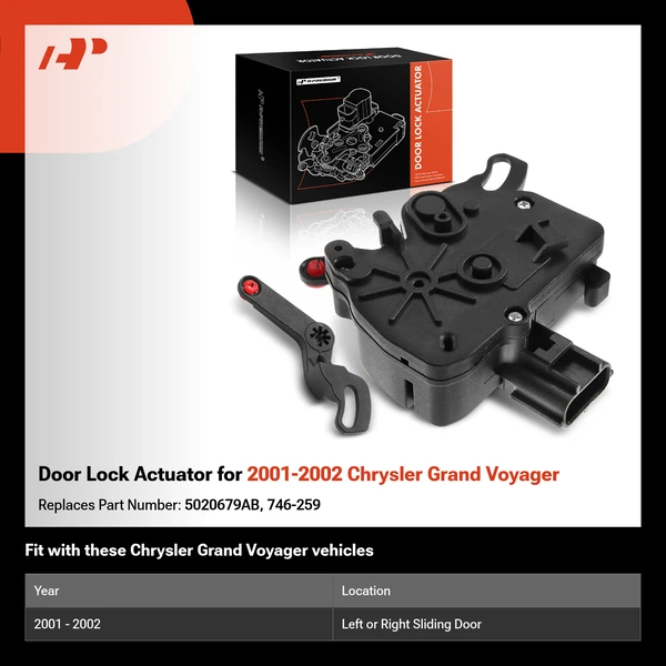 Door Lock Actuator for 2001-2002 Chrysler Grand Voyager