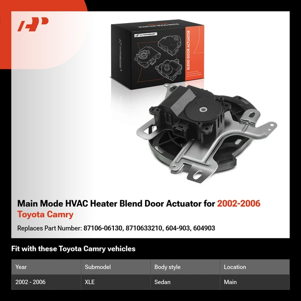 Main Mode HVAC Heater Blend Door Actuator for 2002-2006 Toyota Camry