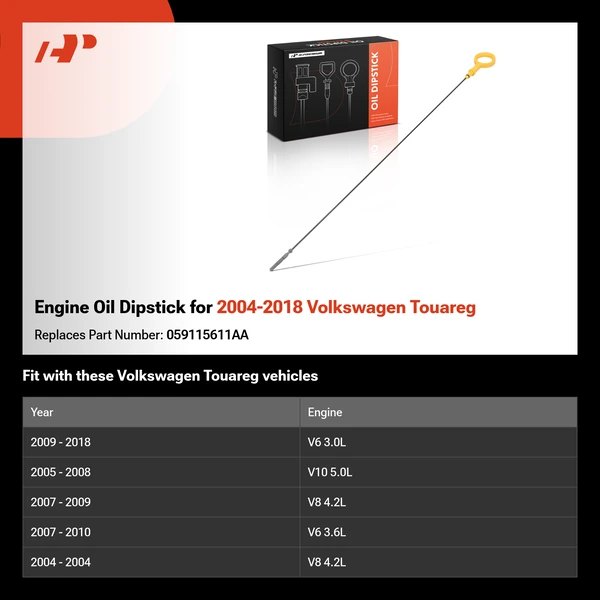 Engine Oil Dipstick for 2004-2018 Volkswagen Touareg