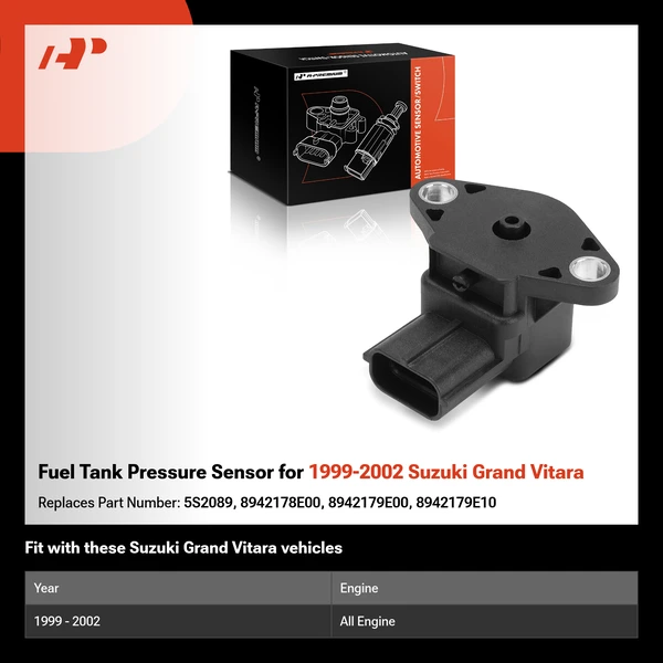 Fuel Tank Pressure Sensor for 1999-2002 Suzuki Grand Vitara