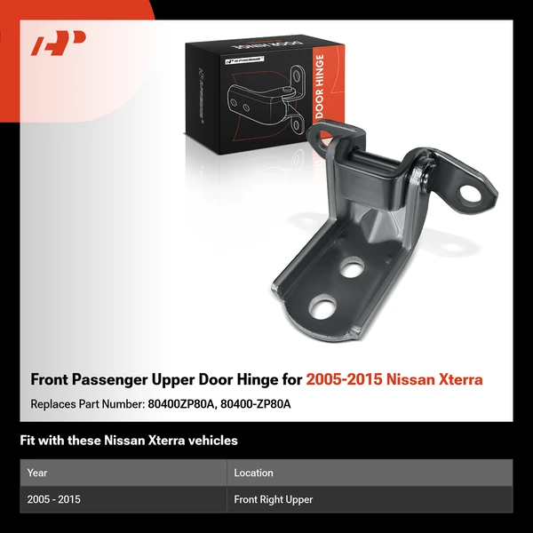 Front Passenger Upper Door Hinge for 2005-2015 Nissan Xterra
